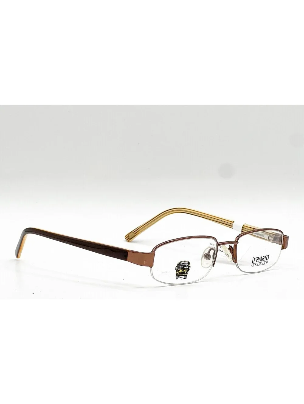 D'Amato Eyewear Dk214 Brn Dark Brown Authentic Eyeglasses 44-16-125